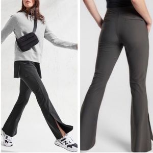 Athleta Stellar Flare Trouser Gray Women’s Size 4 Tall
